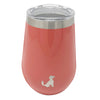 12oz Insulated Stainless Steel Wine Tumbler, With Lid