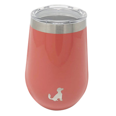 12oz Insulated Stainless Steel Wine Tumbler, With Lid