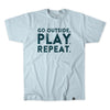 'Go Outside. Play. Repeat.' T-Shirt