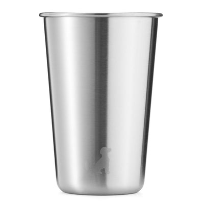 16oz Single Wall Stainless Steel Cups / Pint Glasses, set of 4