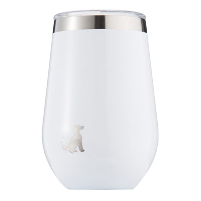 12oz Insulated Stainless Steel Wine Tumbler, With Lid